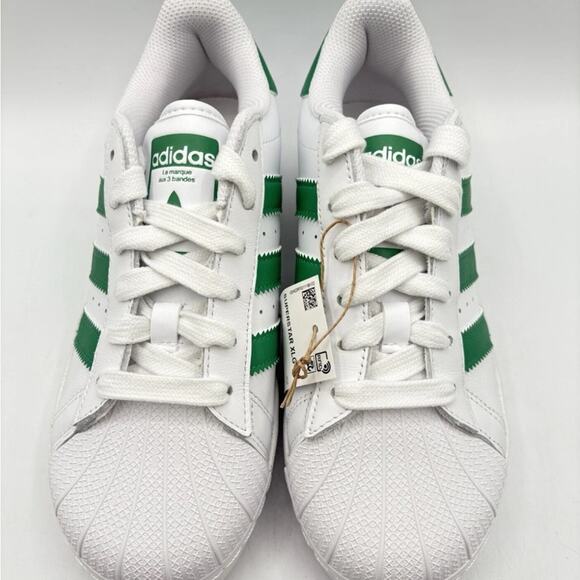 Adidas Women's Superstar XLG Originals Size 8 White Court Green |IF3002| - Picture 2 of 4